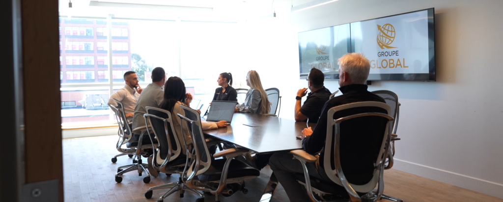 Group Global team in meeting room